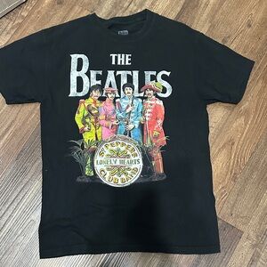 The Beatles Black Short Sleeve Tee